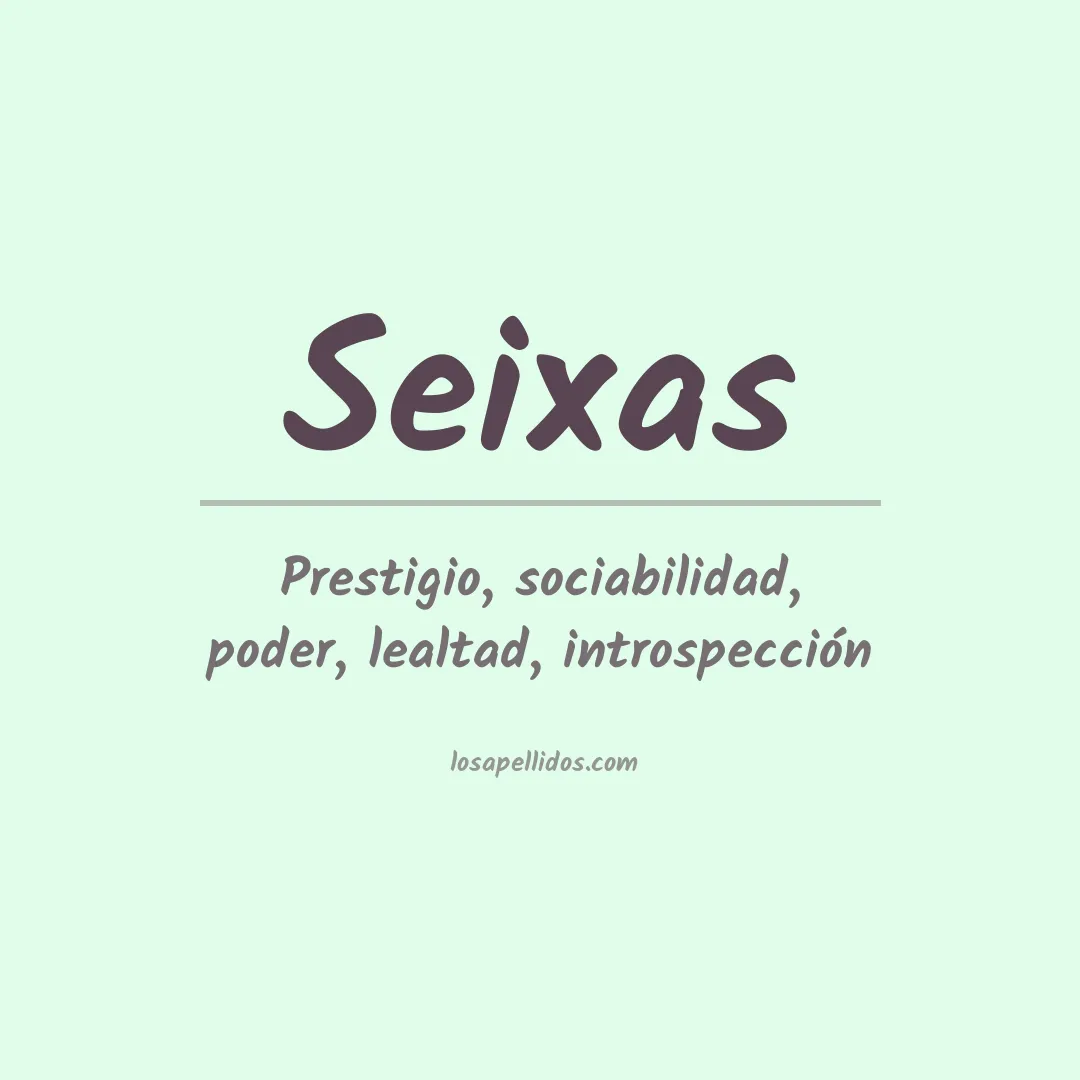 Apellido Seixas