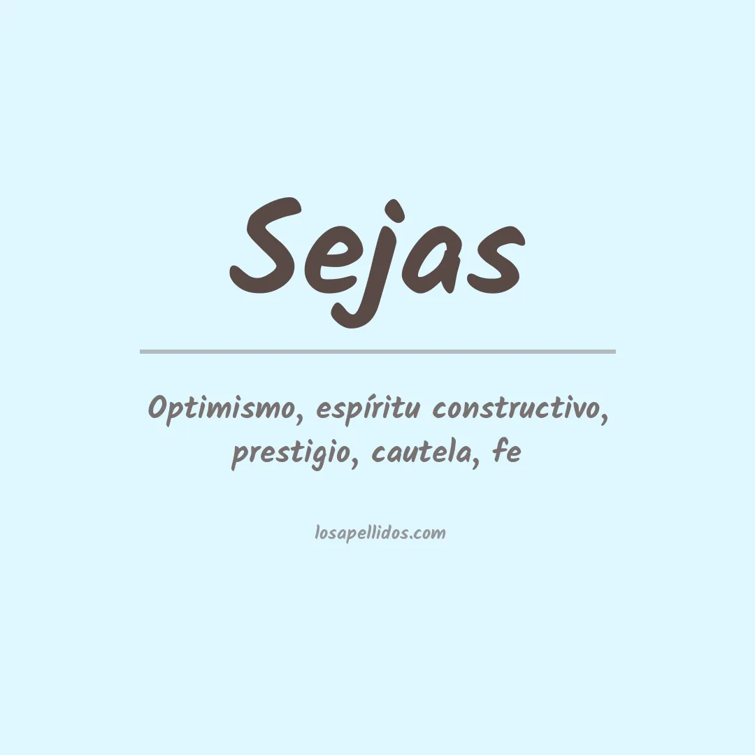 Apellido Sejas
