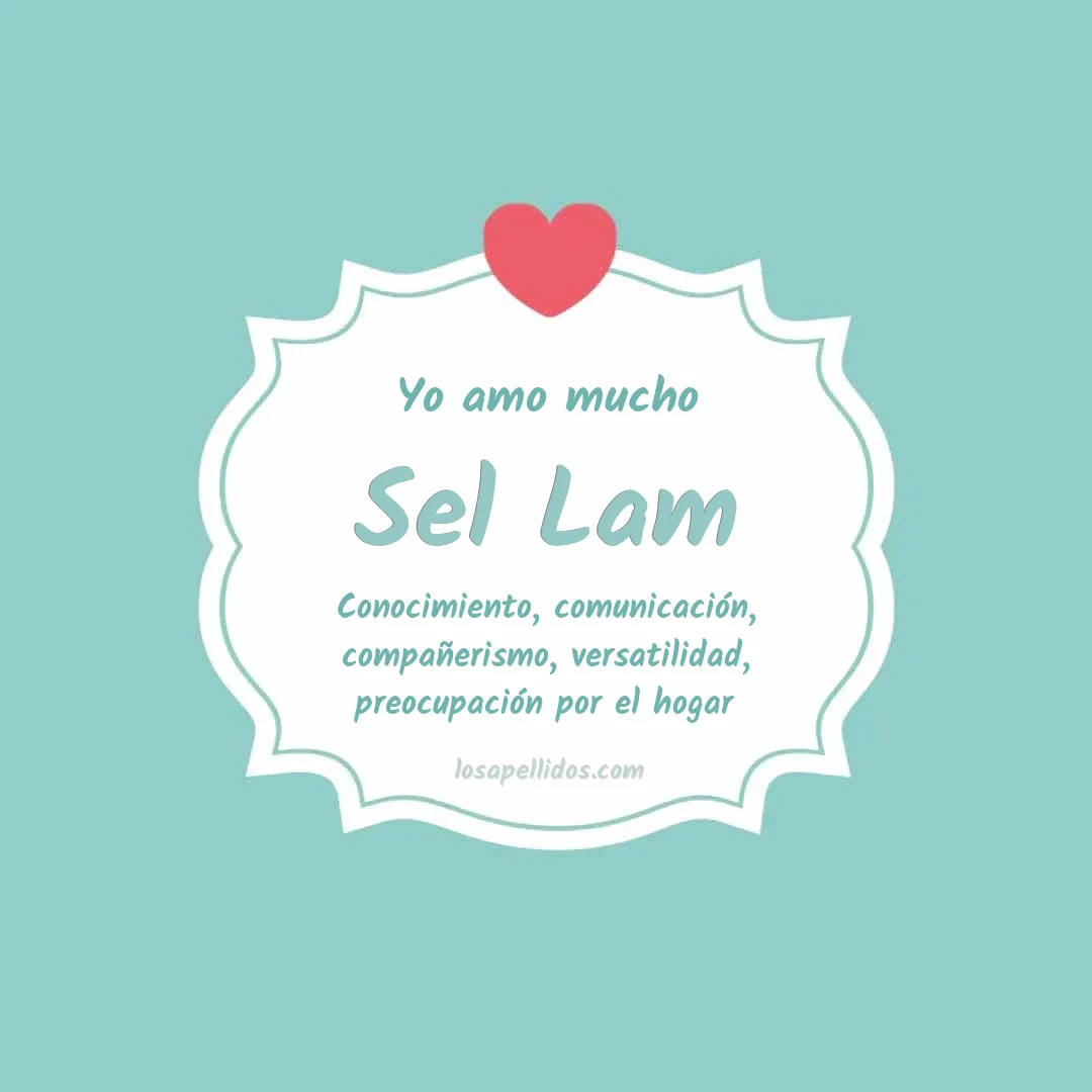 Yo amo mucho Sel lam