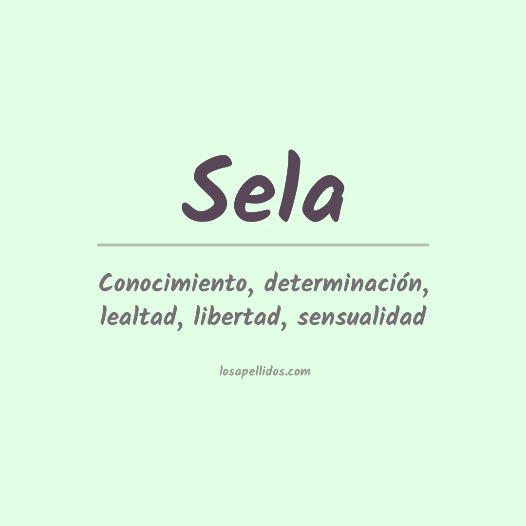 Apellido Sela