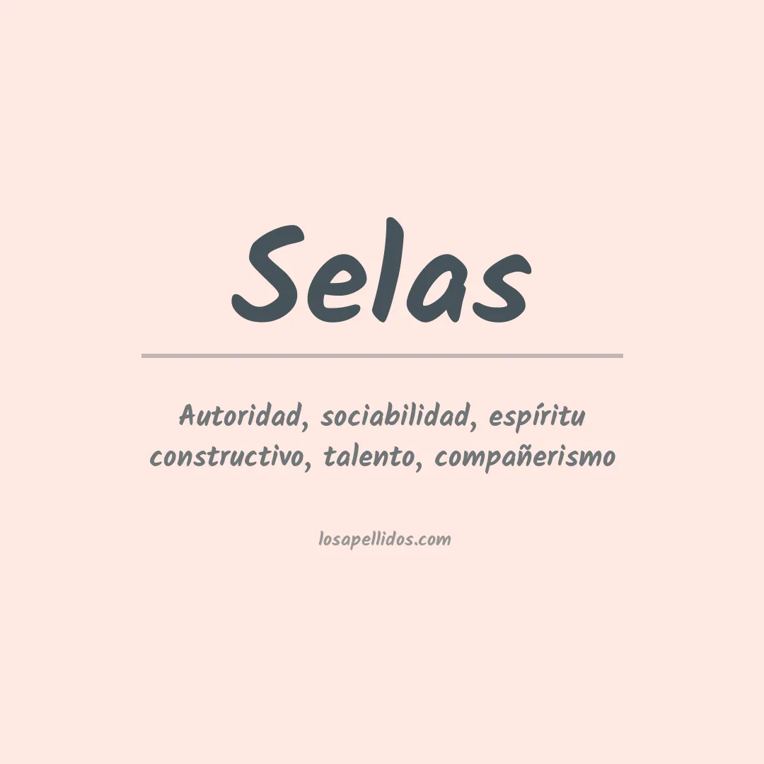 Apellido Selas