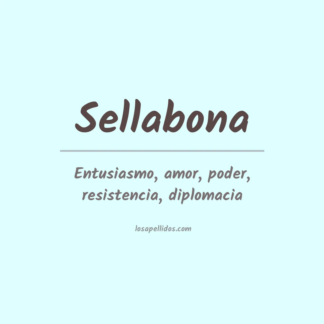 Significado del Apellido Sellabona