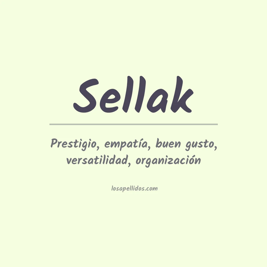Apellido Sellak