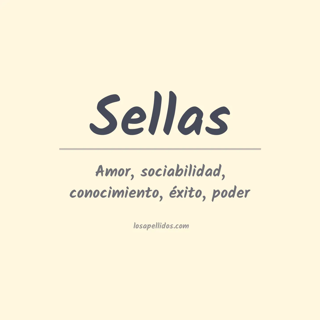 Apellido Sellas