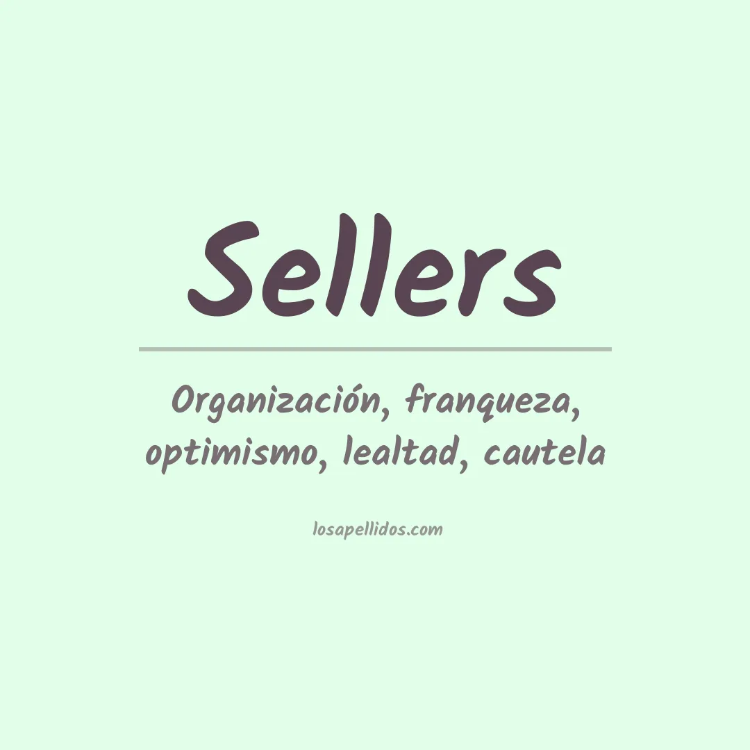 Apellido Sellers