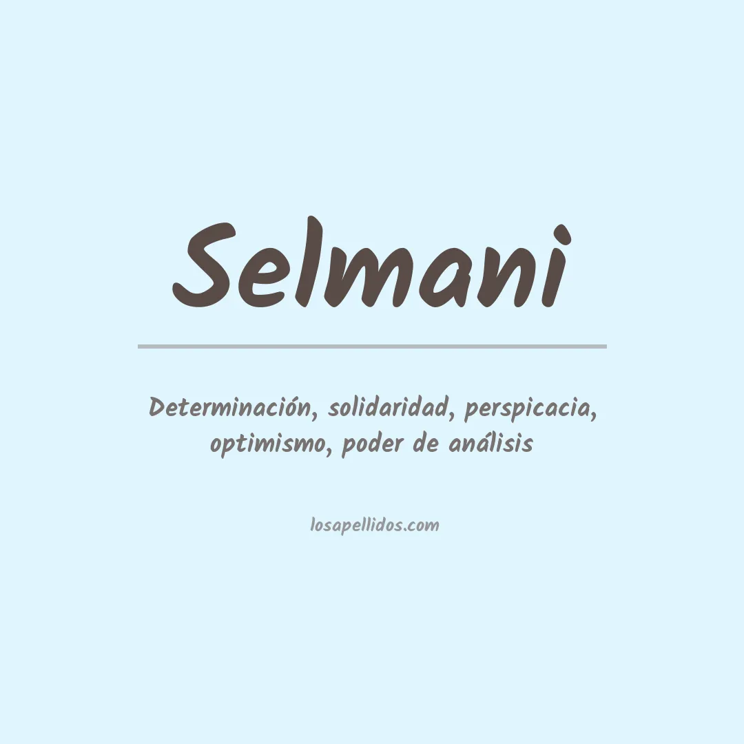 Apellido Selmani