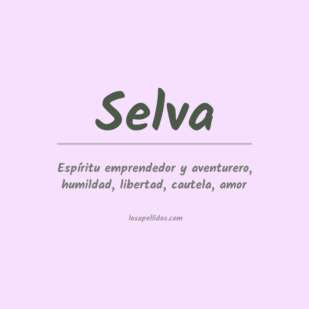 Apellido Selva