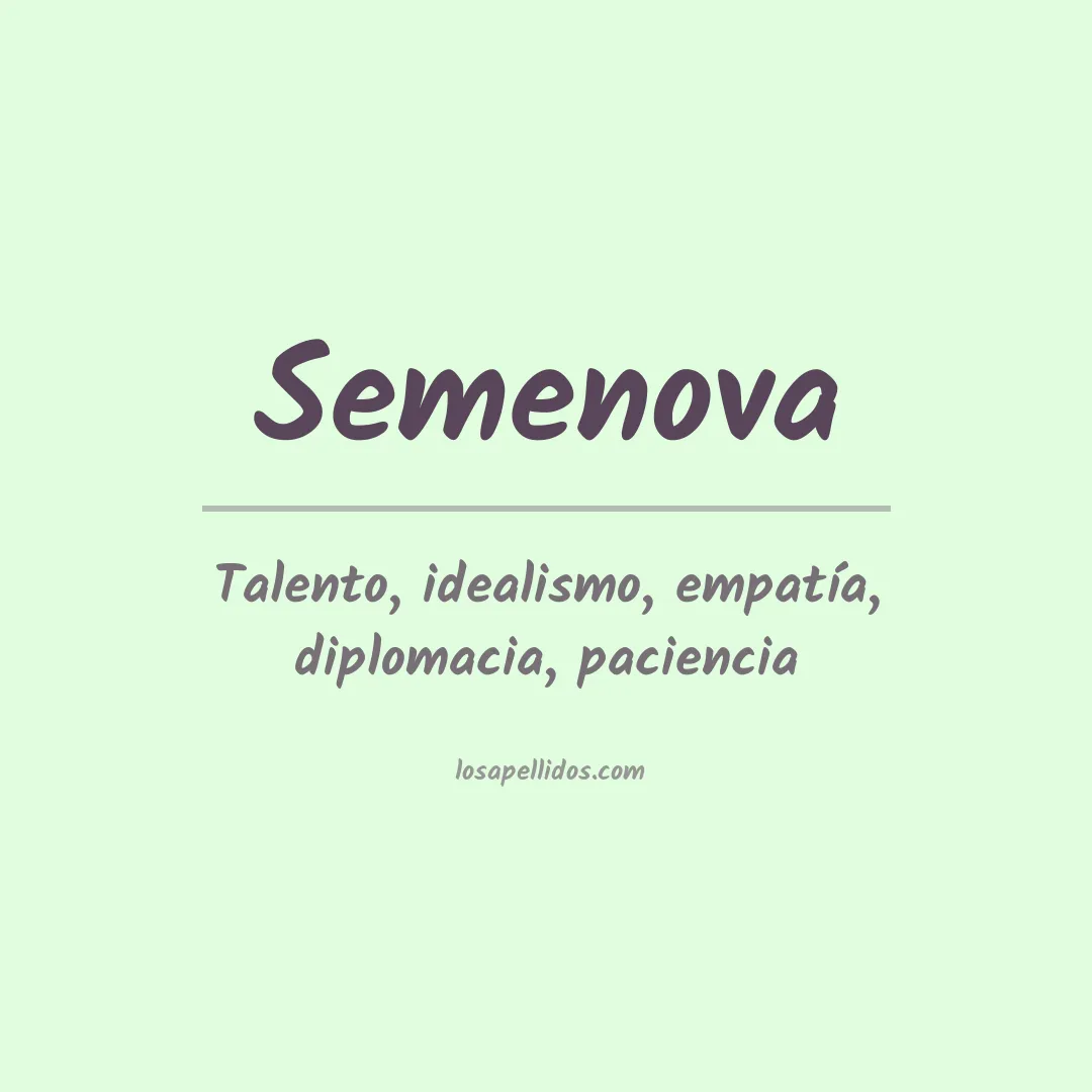 Apellido Semenova