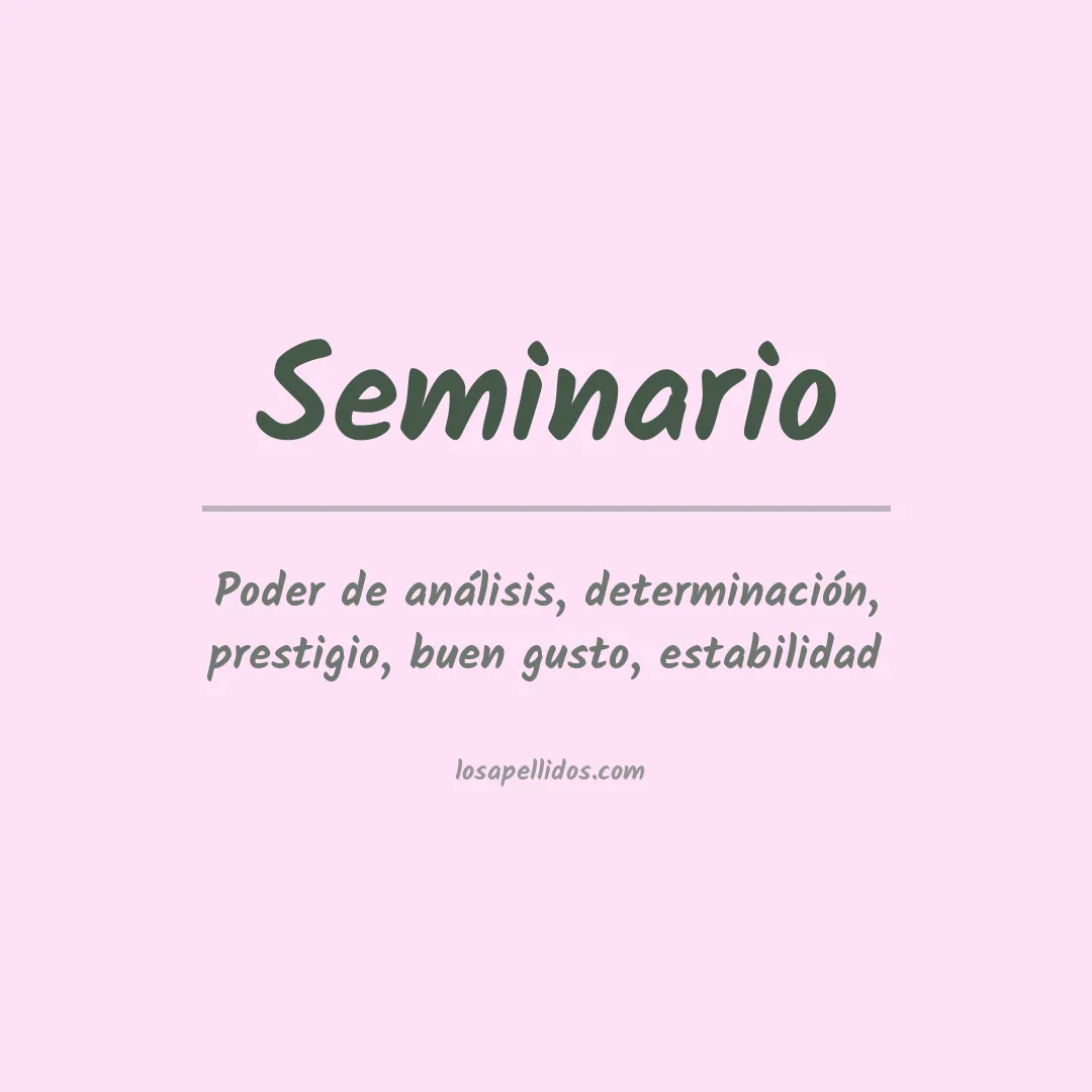 Apellido Seminario