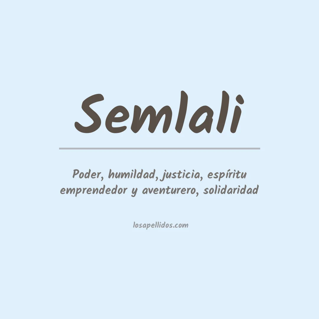 Apellido Semlali