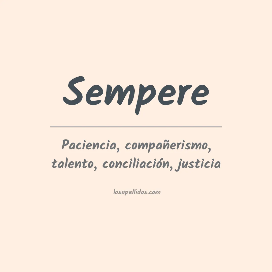 Apellido Sempere