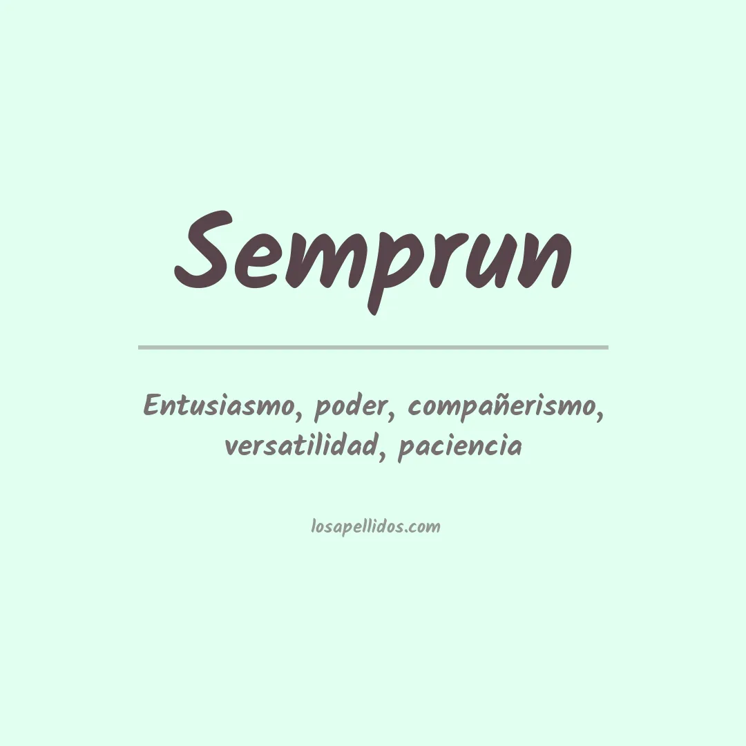 Apellido Semprun