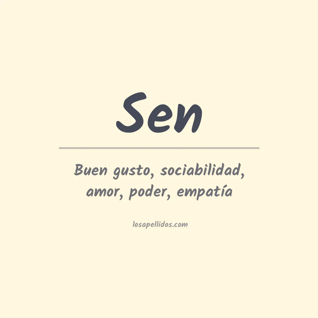 Apellido Sen