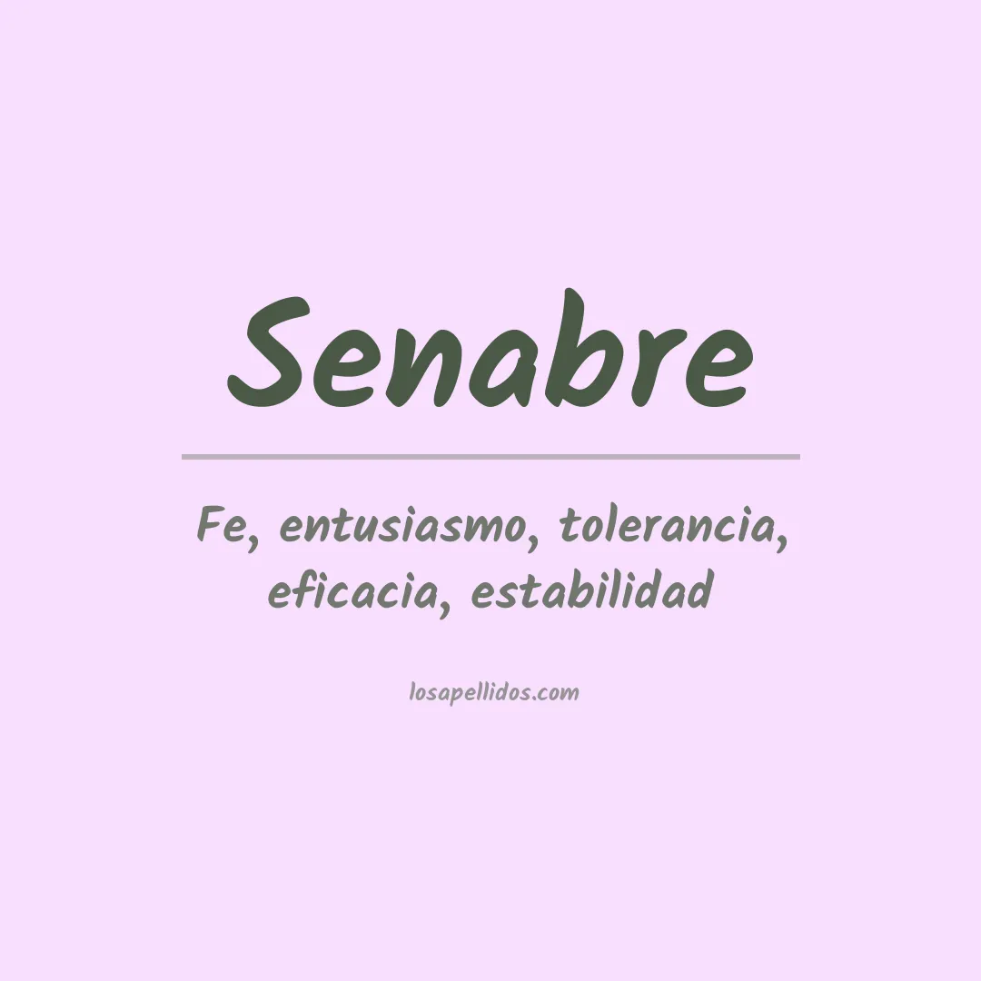 Apellido Senabre