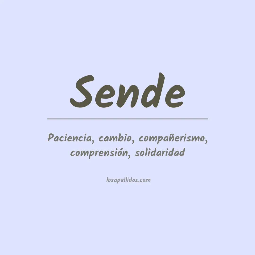 Apellido Sende