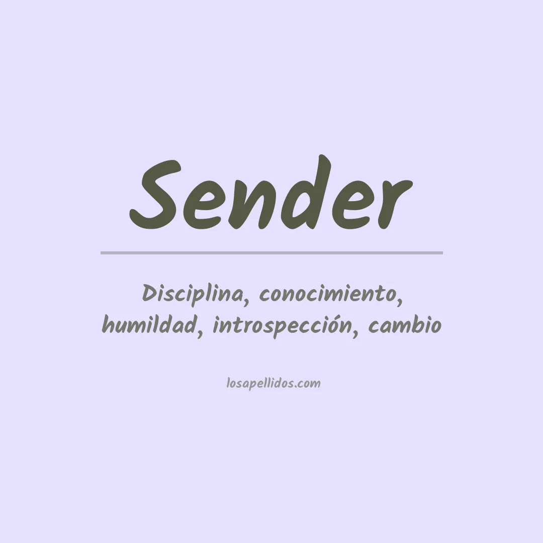 Apellido Sender
