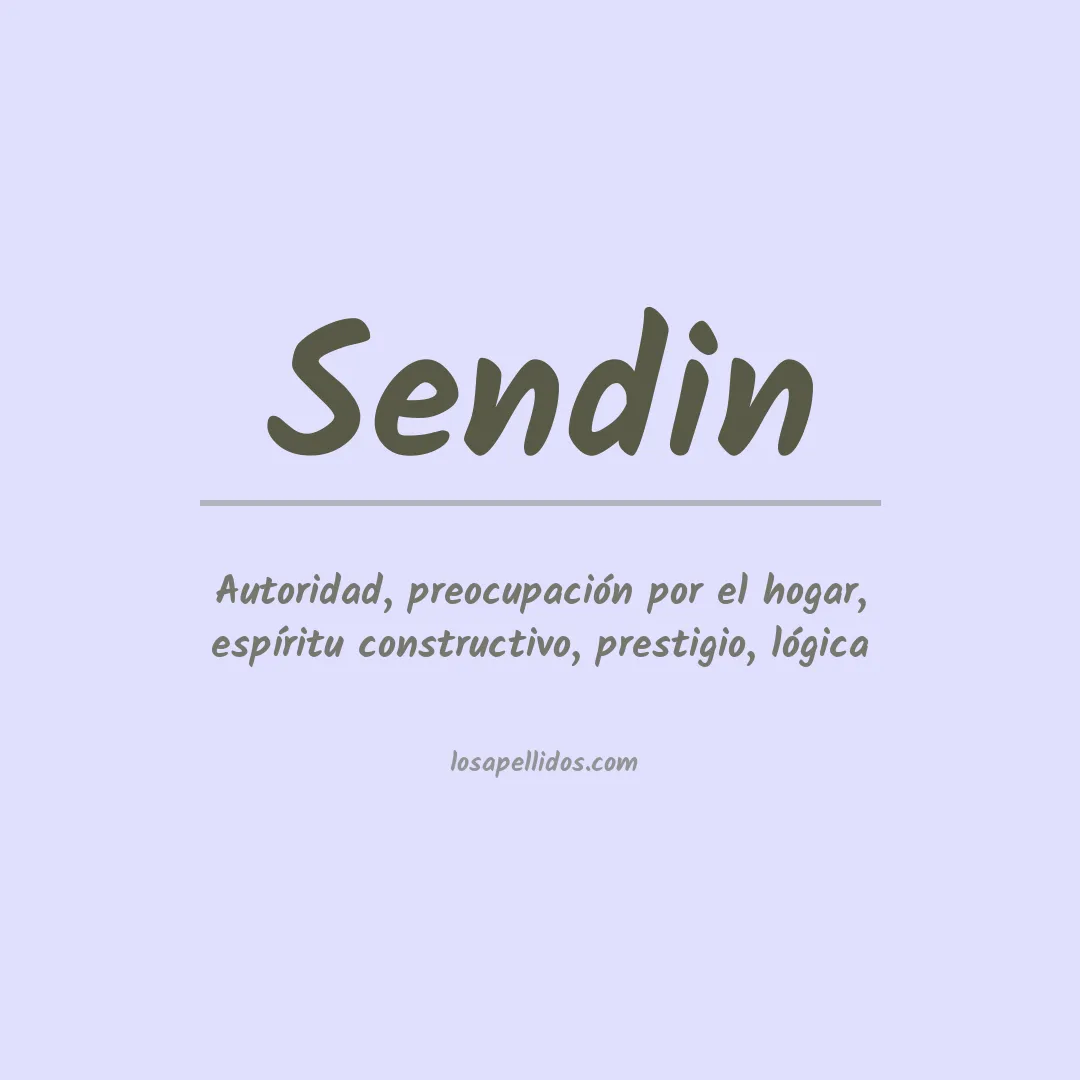 Apellido Sendin