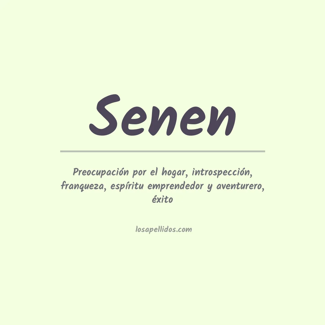 Apellido Senen