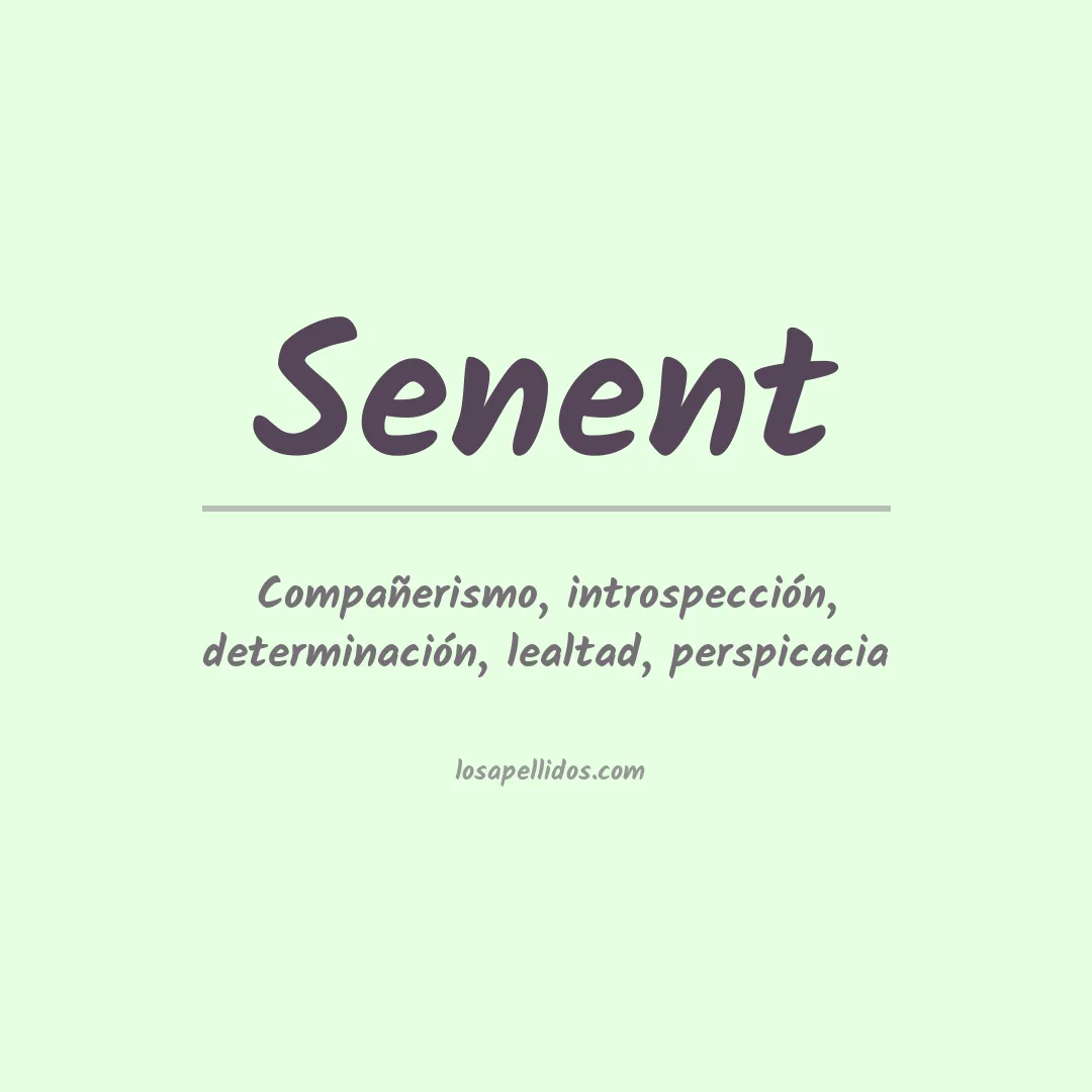 Apellido Senent