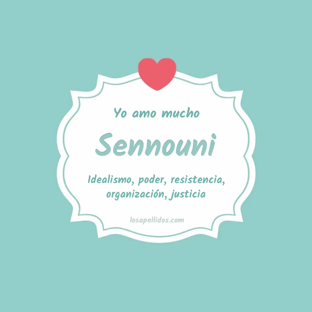 Yo amo mucho Sennouni