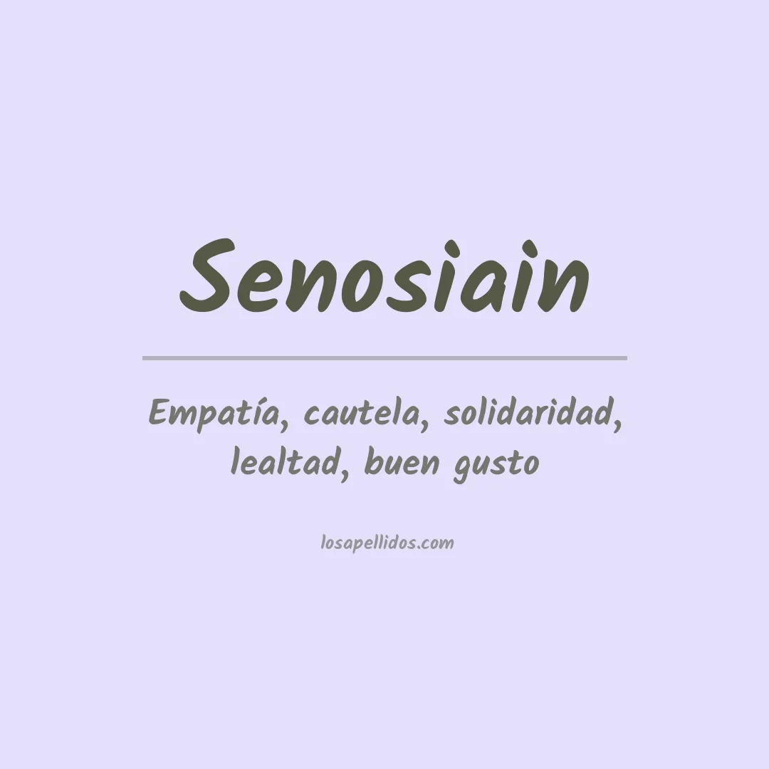 Apellido Senosiain