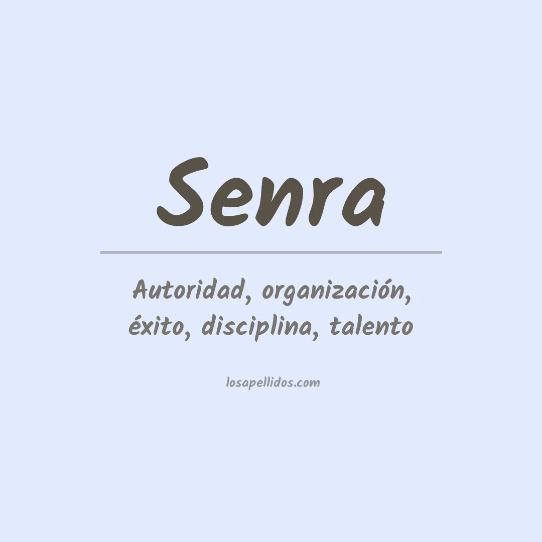 Apellido Senra