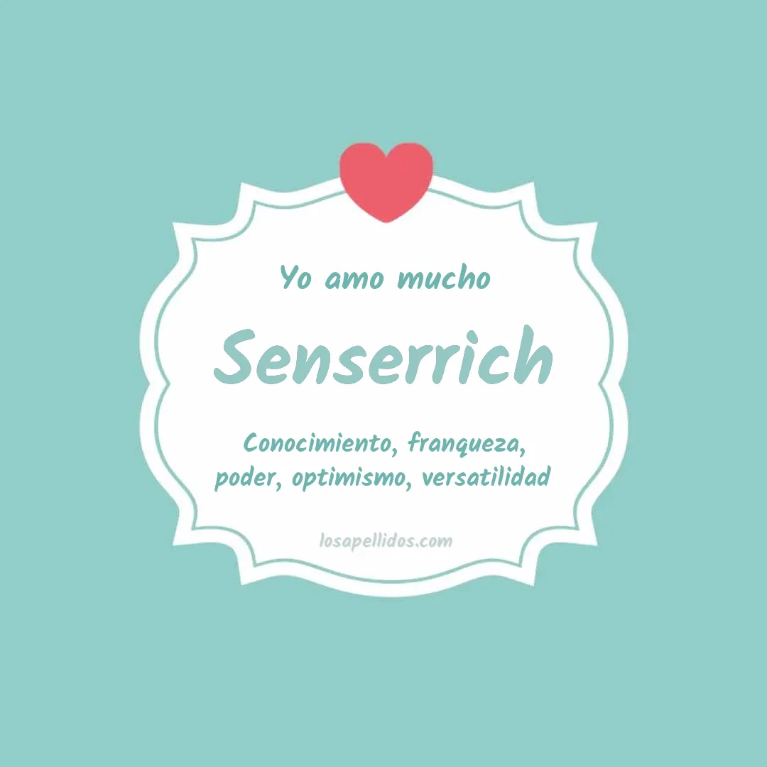 Yo amo mucho Senserrich