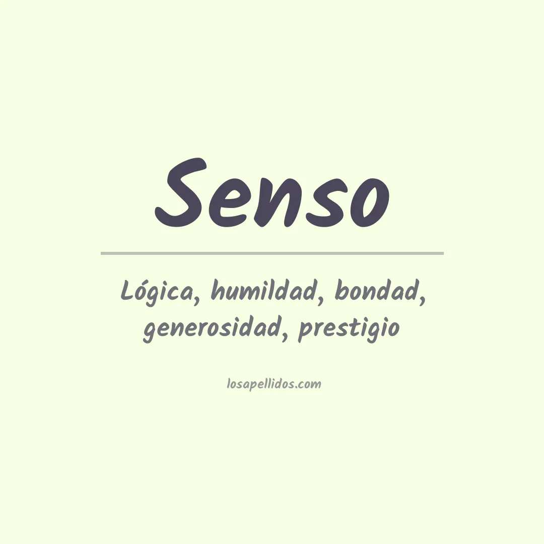 Apellido Senso