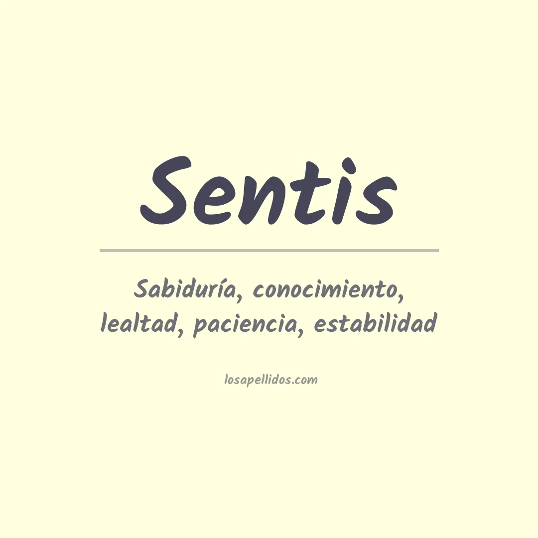 Apellido Sentis