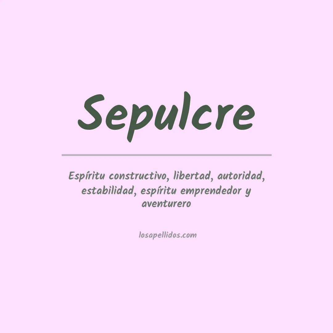 Apellido Sepulcre