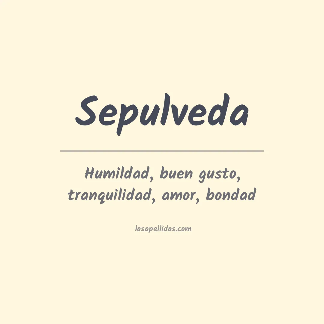 Apellido Sepúlveda
