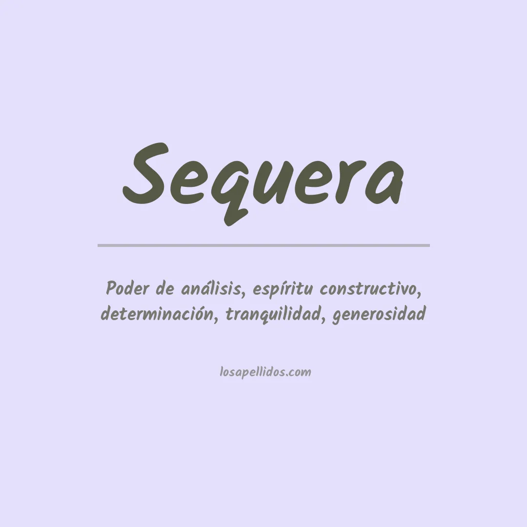Apellido Sequera