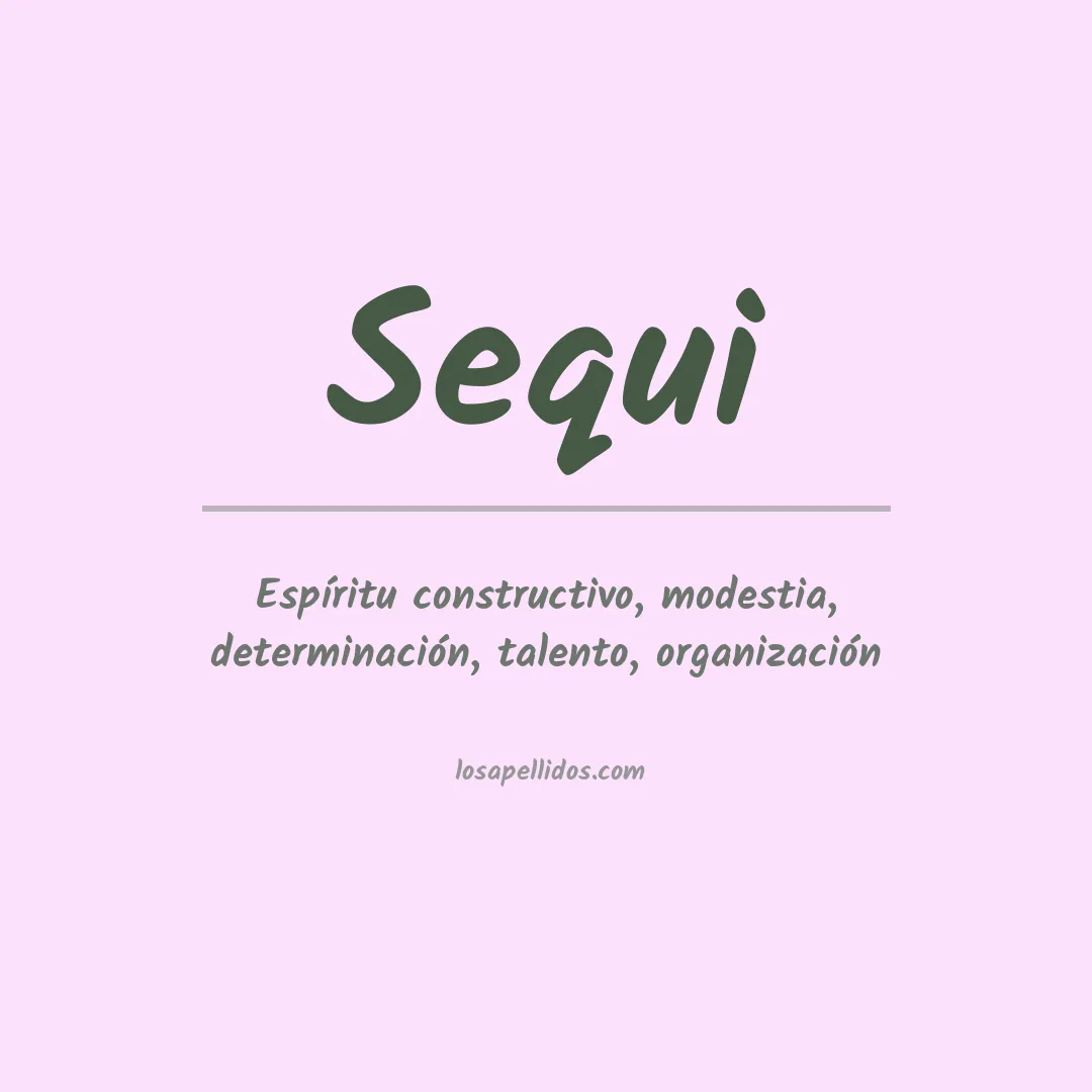 Apellido Sequi