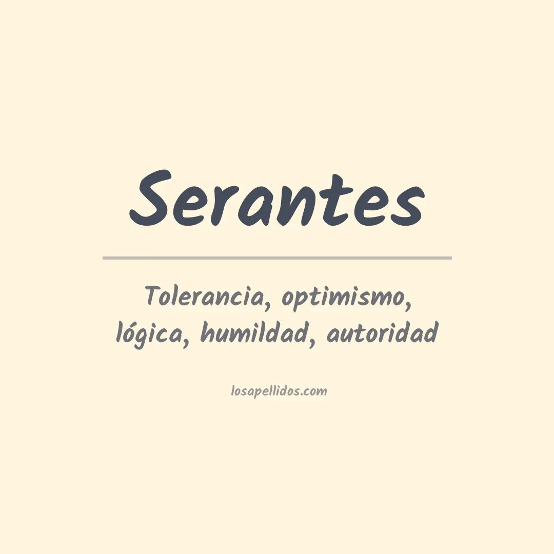 Apellido Serantes
