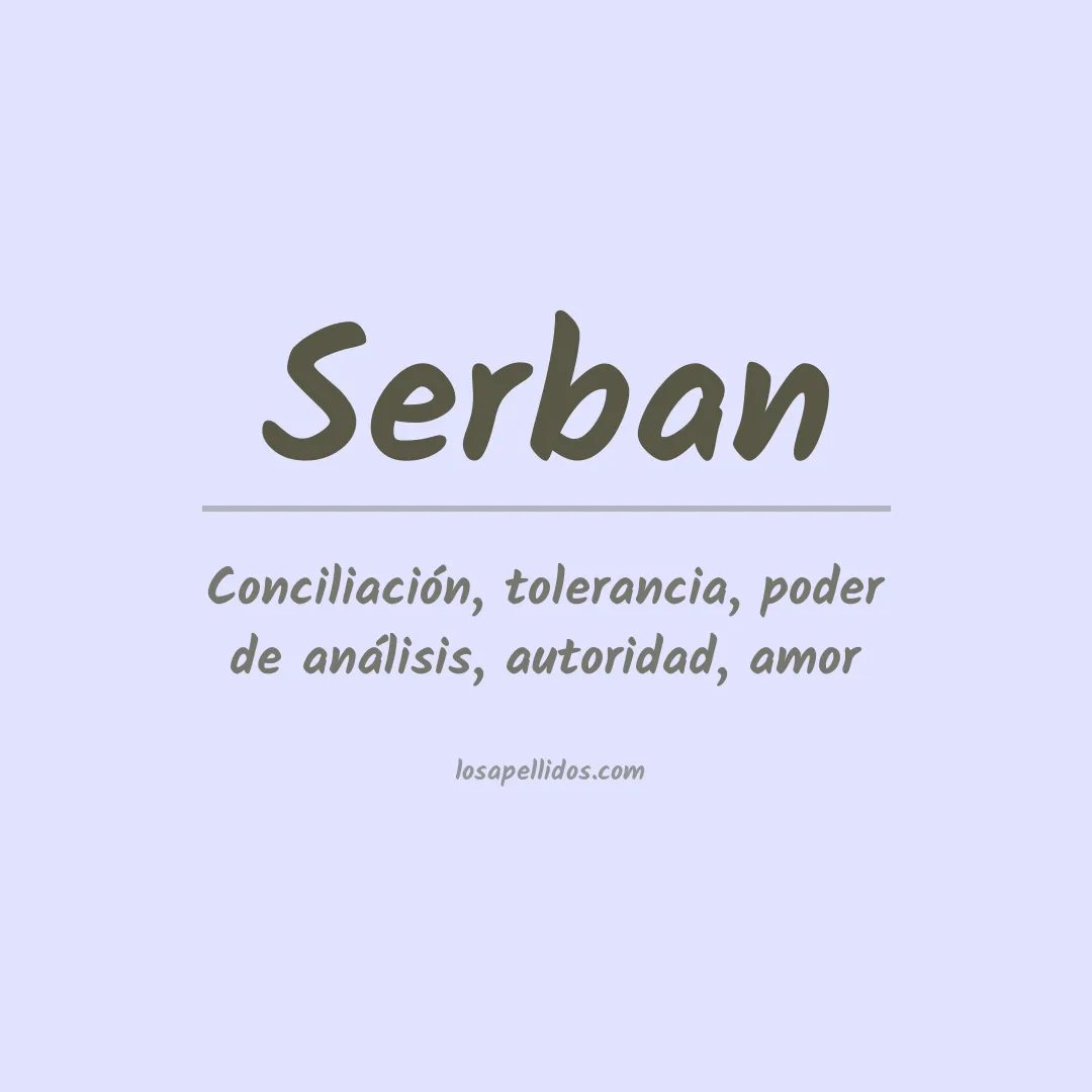Apellido Serban