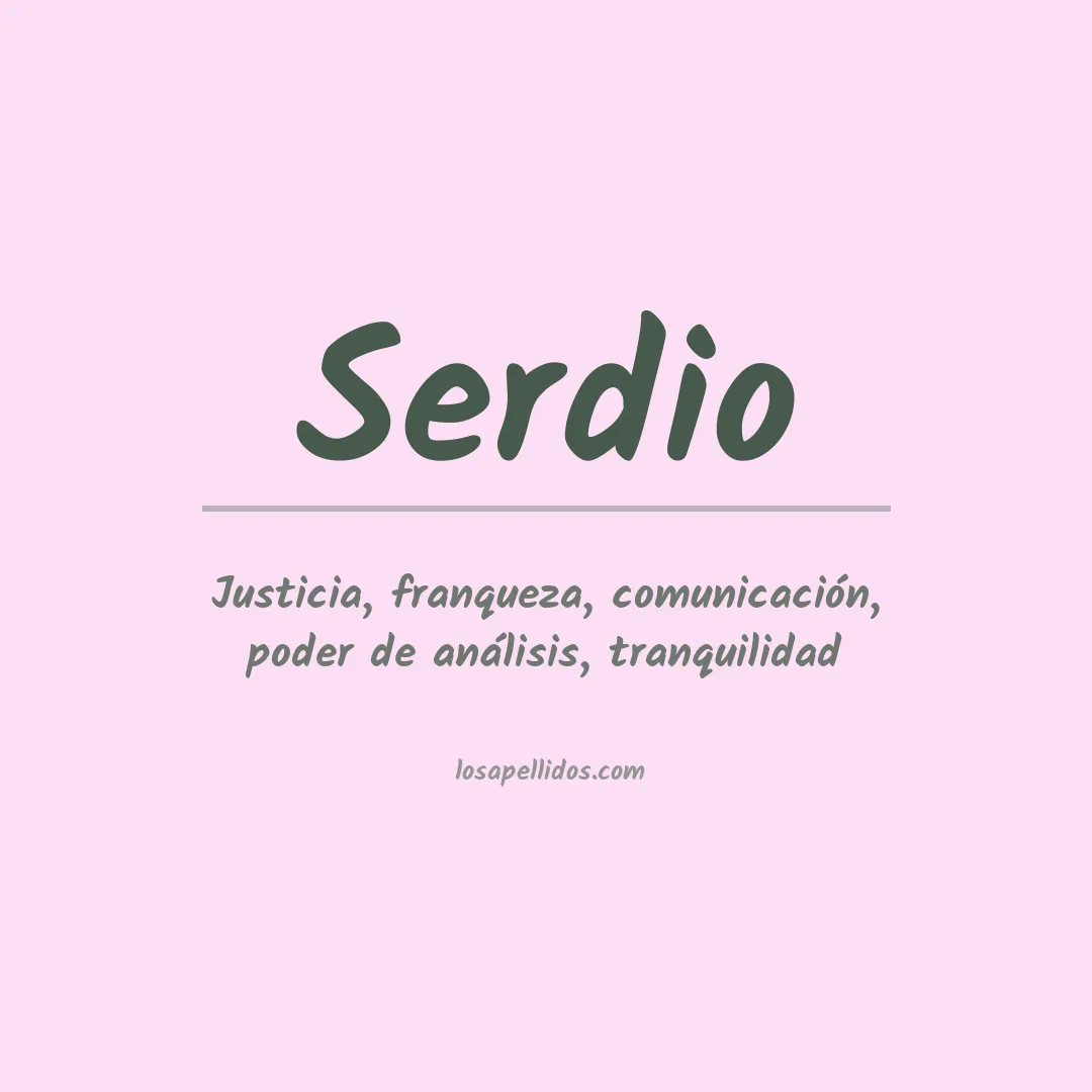 Apellido Serdio