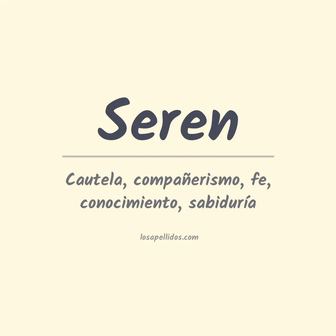 Apellido Seren