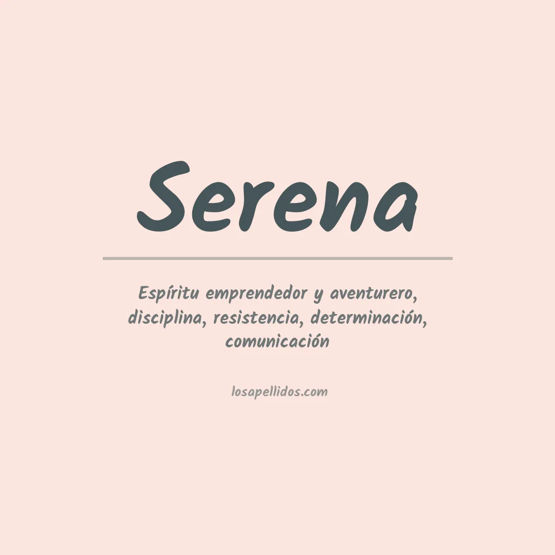 Apellido Serena