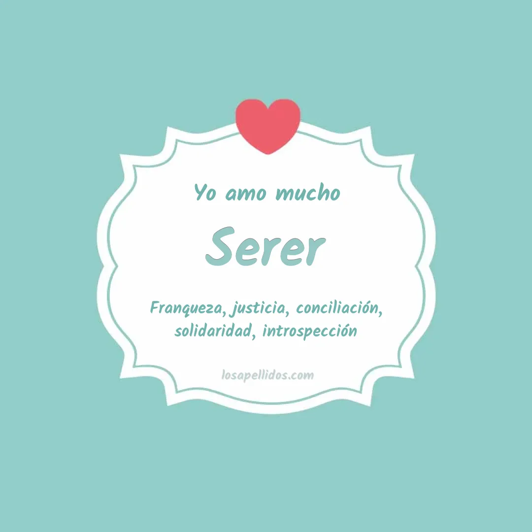 Yo amo mucho Serer