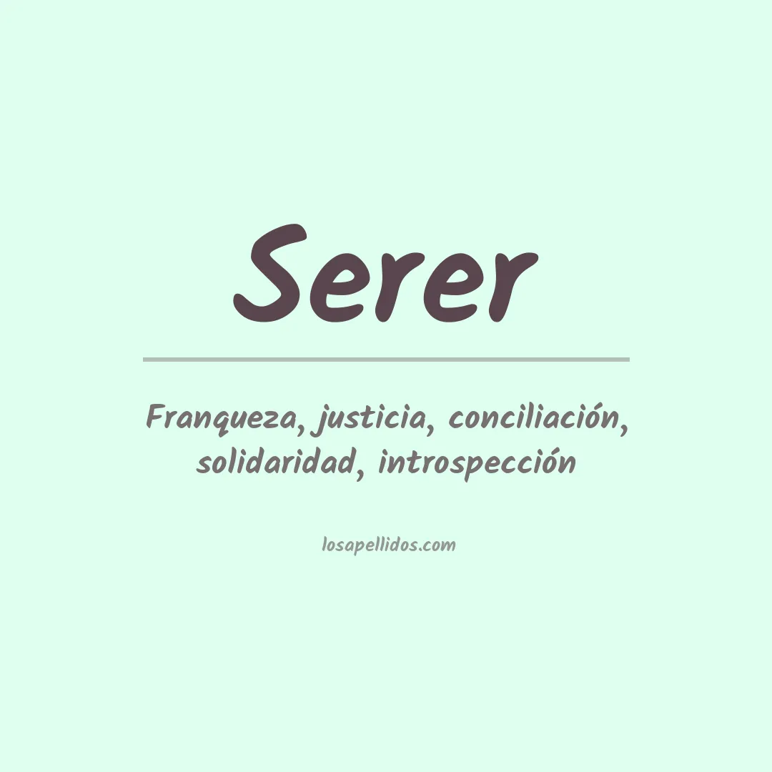Apellido Serer