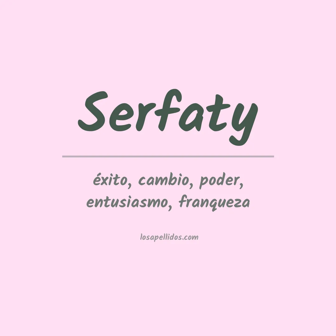 Apellido Serfaty
