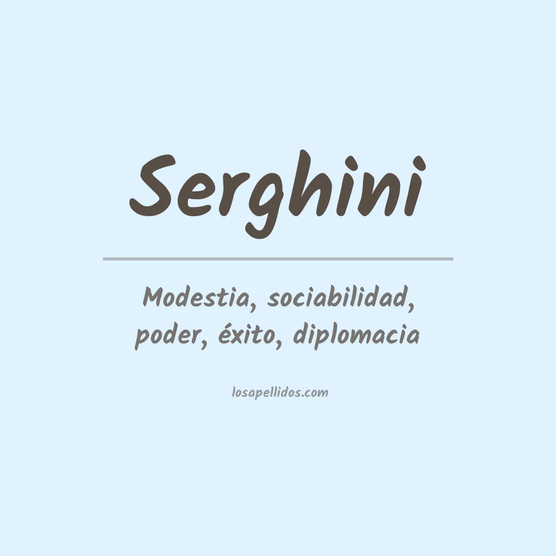 Apellido Serghini