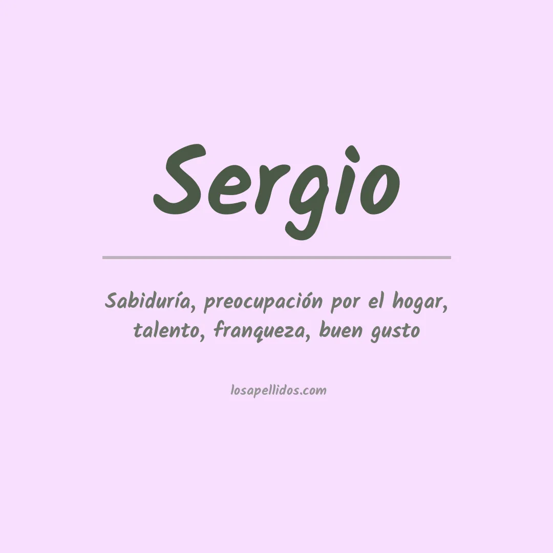 Apellido Sergio