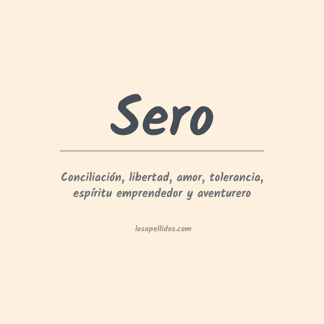 Apellido Sero