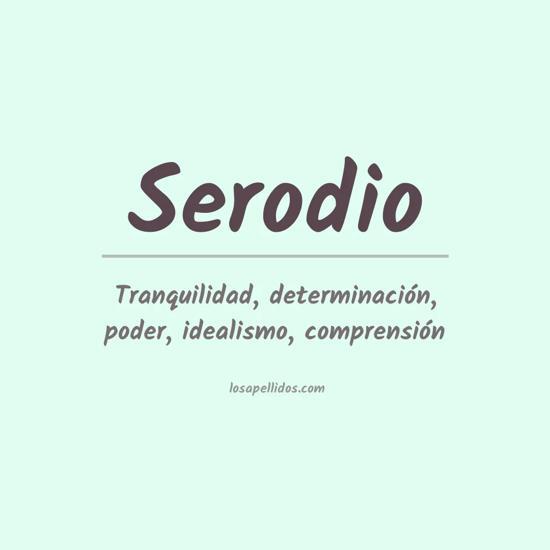 Apellido Serodio