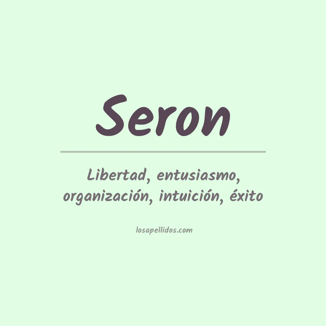 Apellido Seron