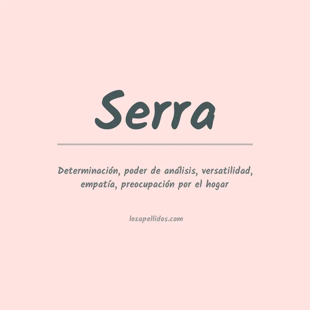 Apellido Serra