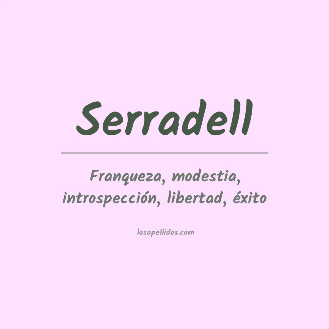 Apellido Serradell