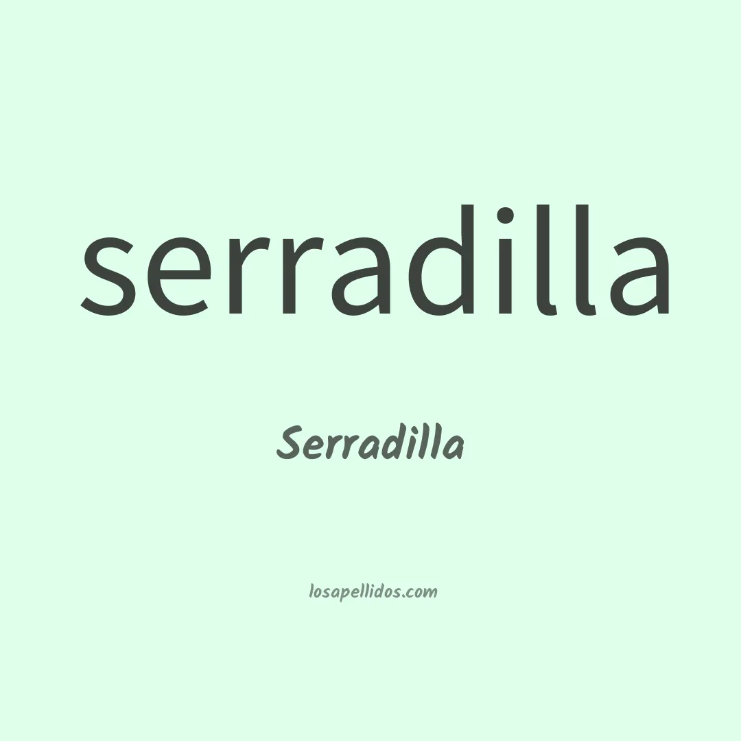 Serradilla en chino