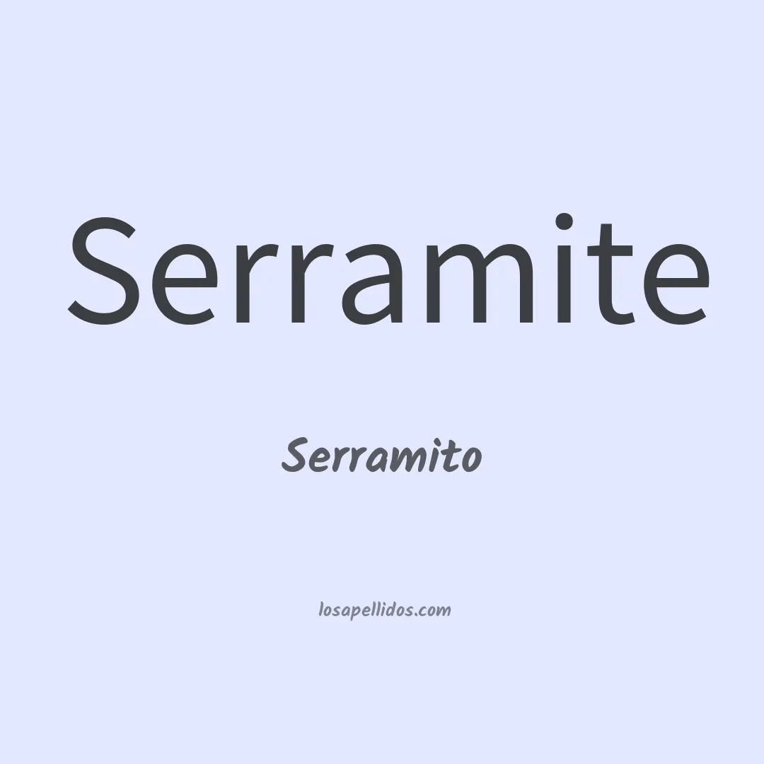 Serramito en chino
